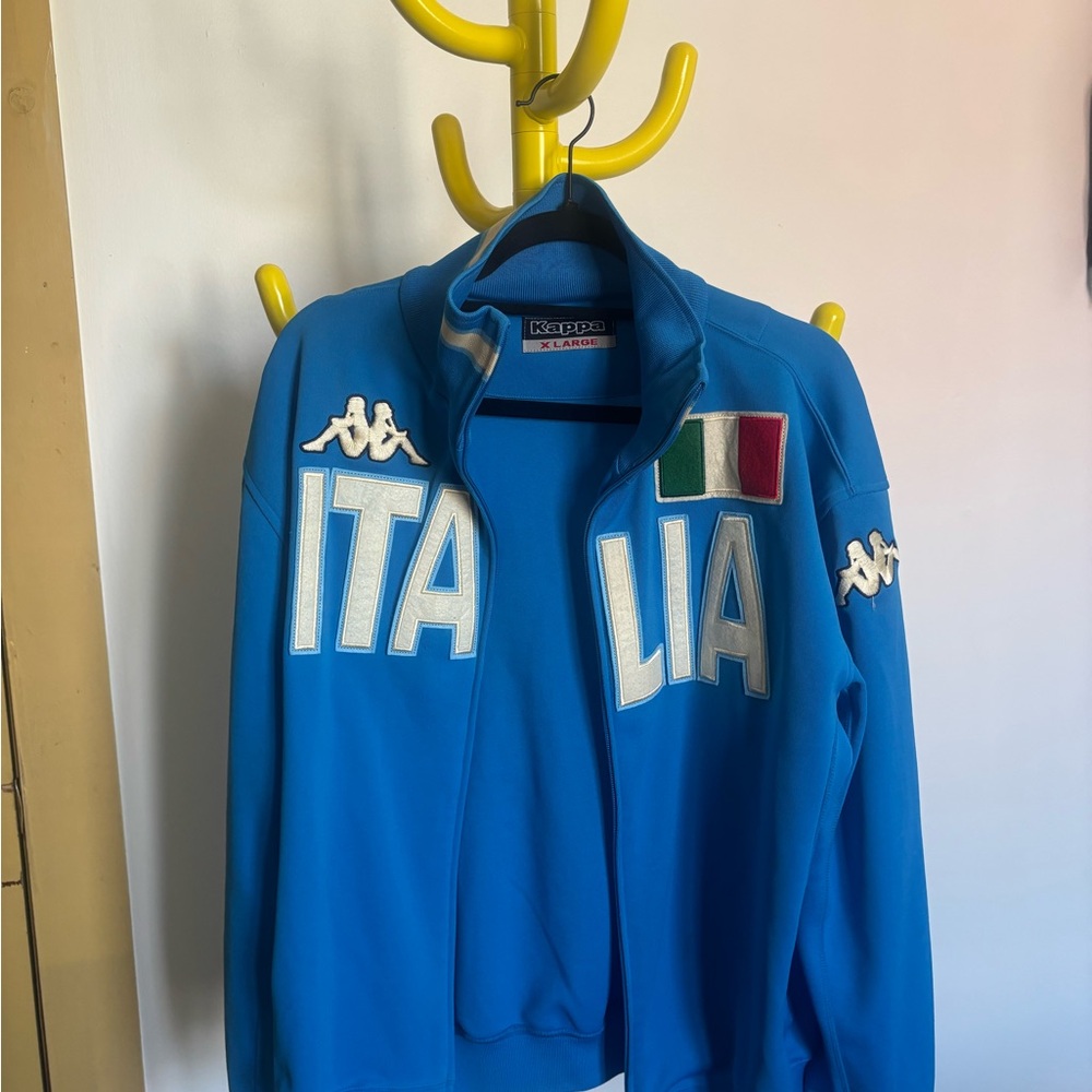 Kappa Blue ITALIA Track Jacket with White Accents